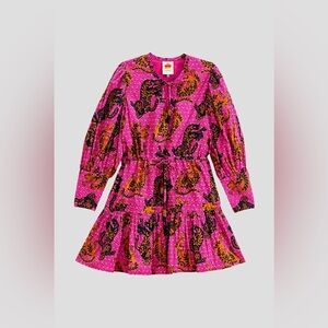 NWT FARM Rio Wild Leopards Pink Mini Dress Medium